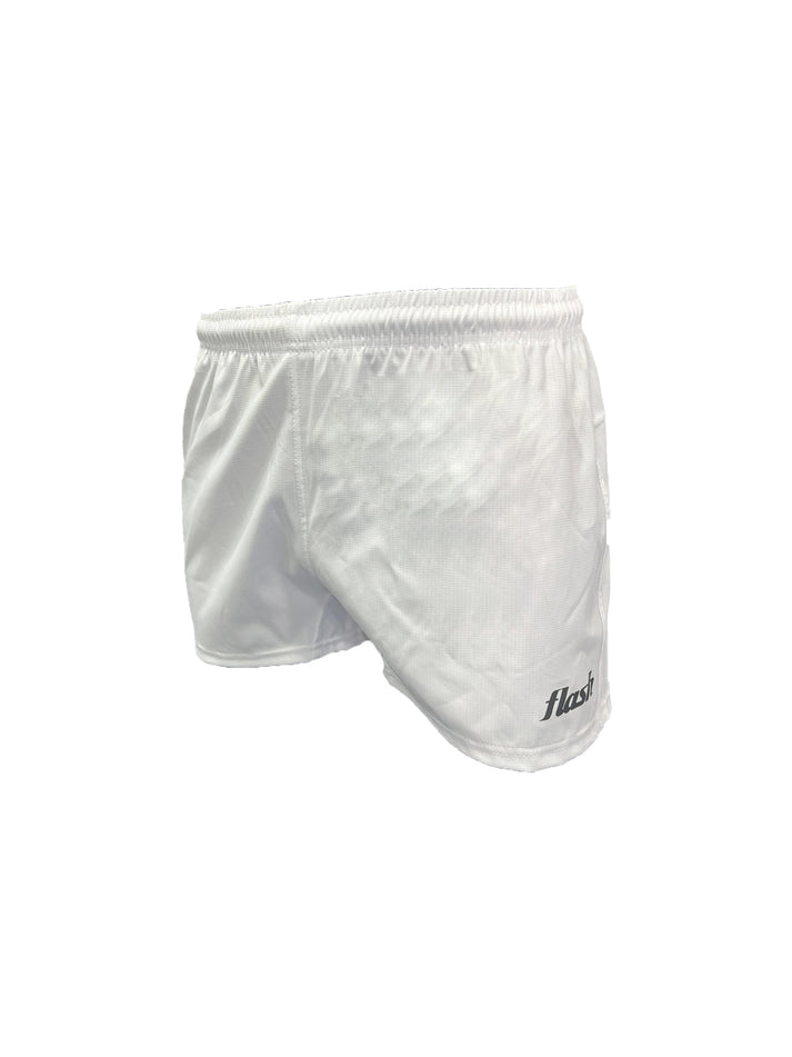 Shorts Flash Rugby Game White – Flash Sport US