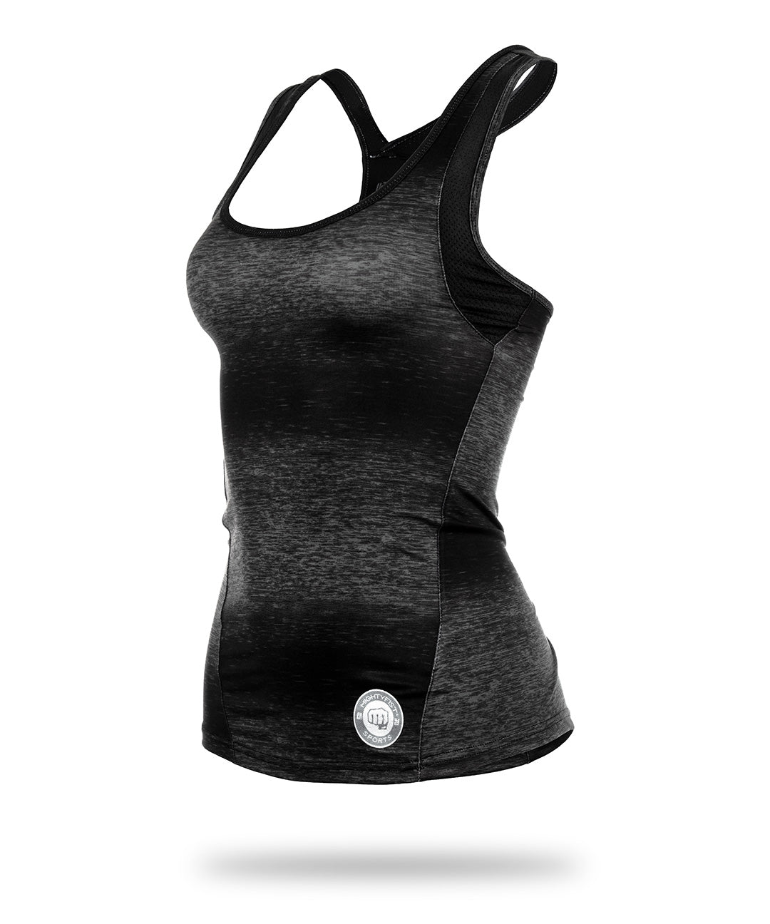 WOMEN SIDE KICK Dry-Fit Tank Tops Black