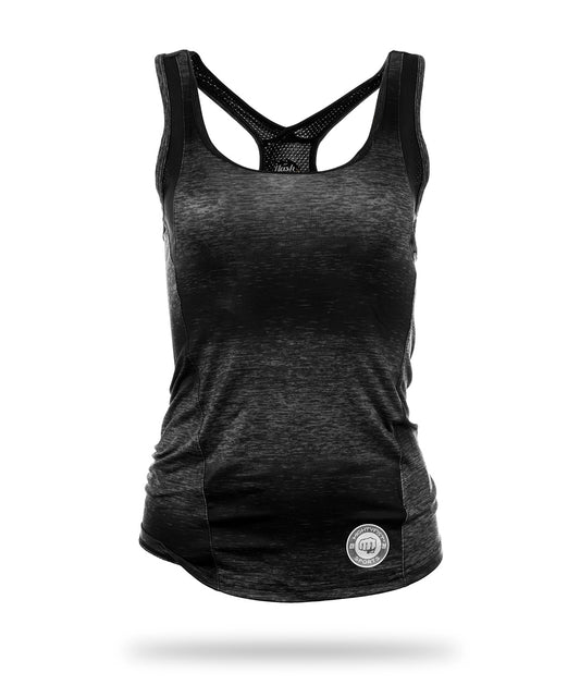 WOMEN SIDE KICK Dry-Fit Tank Tops Black
