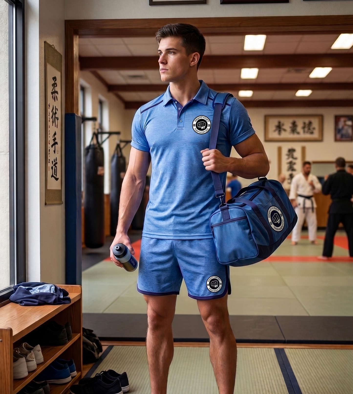 SPORTY Dry-Fit Polo Blue